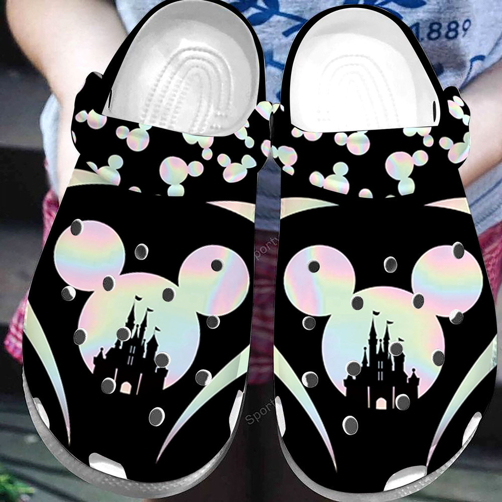 Footwearmerch Holographic Disney Land Mickey Mouse Clogs Shoes