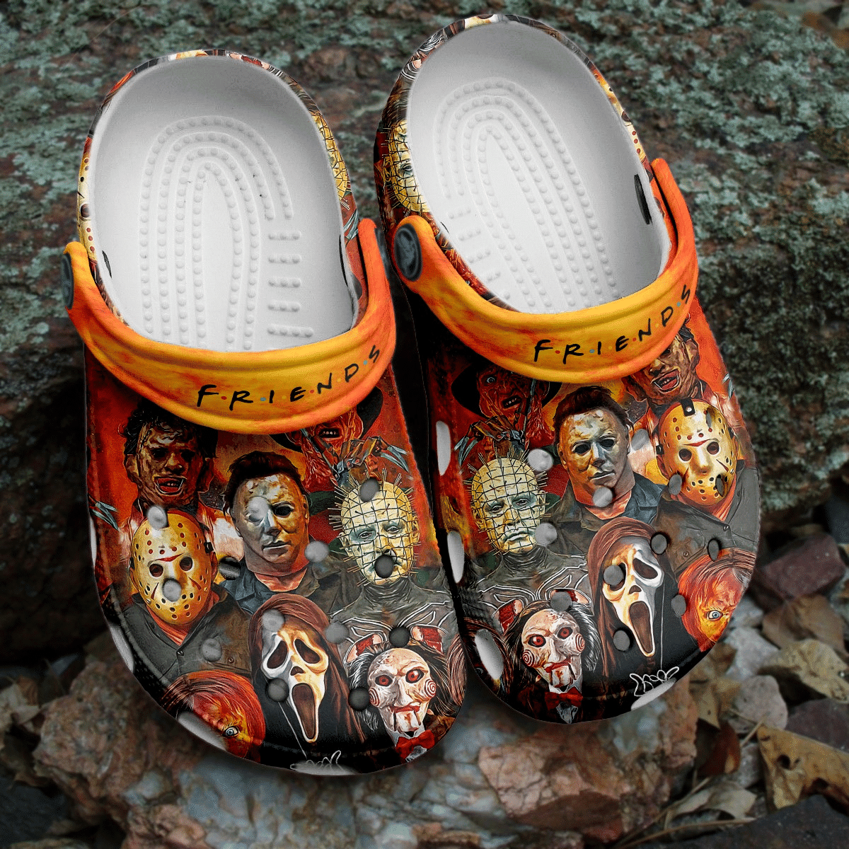 Footwearmerch Horror Movie Characters Movie Crocs Crocband Clogs Shoes Comfortable For Men Women and Kids