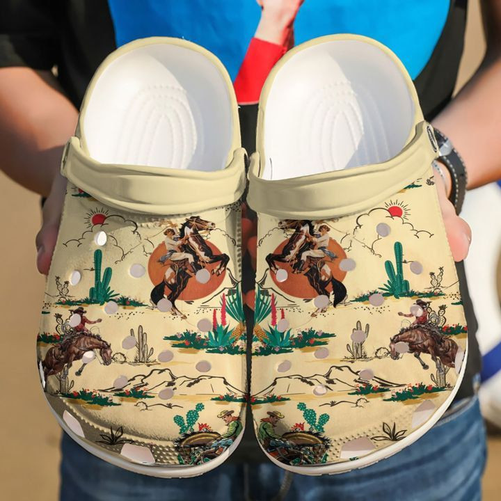 Footwearmerch Horse Cowboy Rubber clog Shoes Comfy Footwear