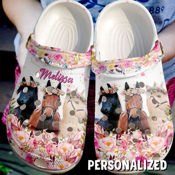 Footwearmerch Horse - Personalized Life Is Better With Horses Clog Shoes For Men And Women