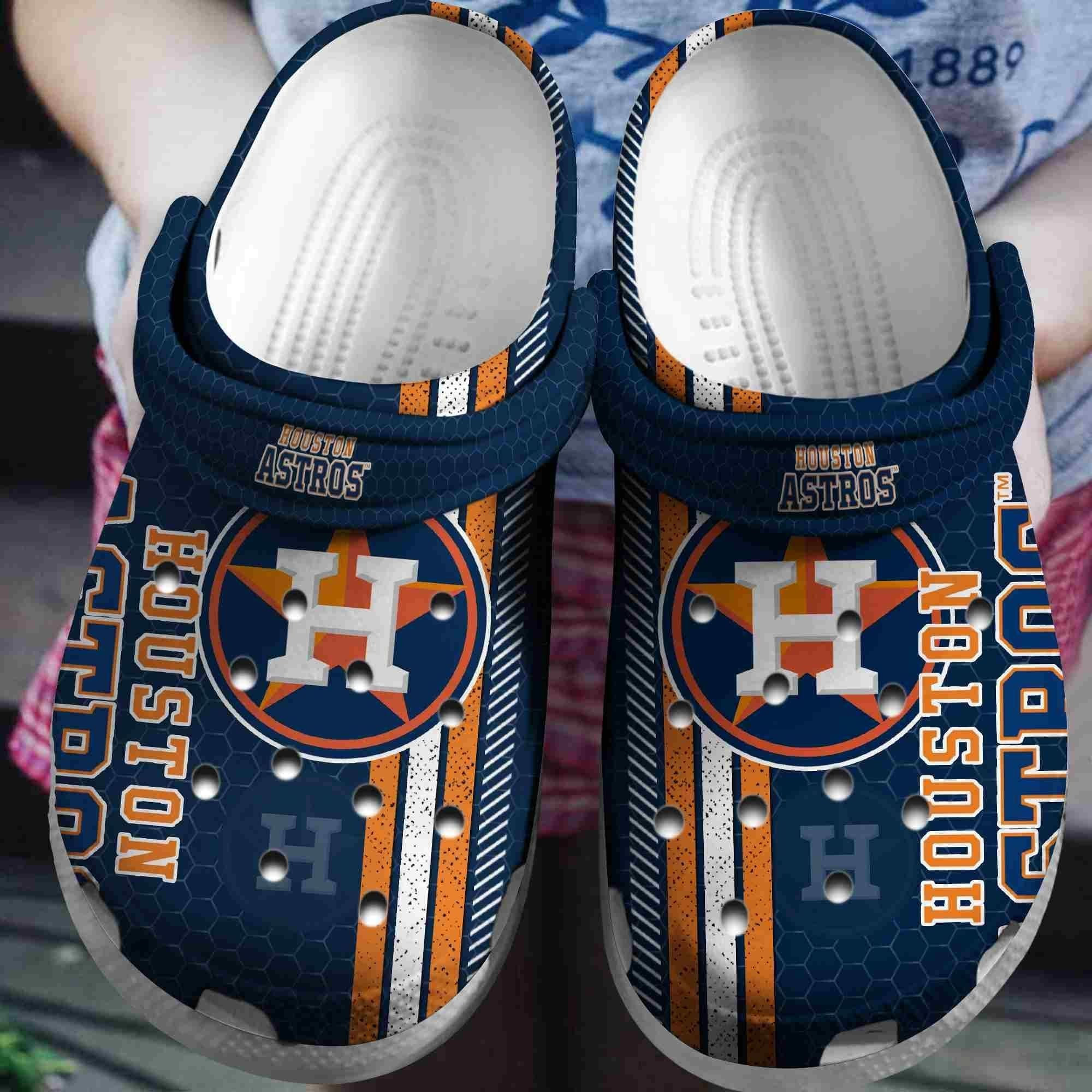 Footwearmerch Houston Astros Crocs Clogs Crocband Shoes Comfortable For Men Women