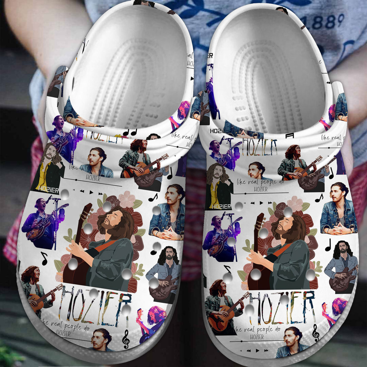 Footwearmerch Hozier Music Crocs Crocband Clogs Shoes Comfortable For Men Women and Kids