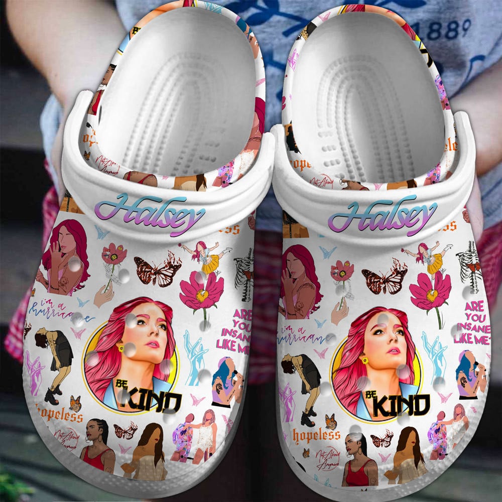 Footwearmerch Halsey Singer Music Crocs Crocband Clogs Shoes For Men Women and Kids