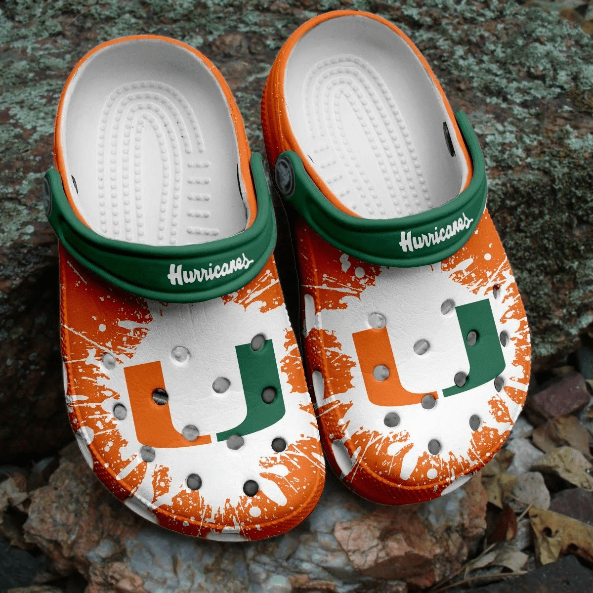 Footwearmerch Hurricanes NCAA Crocs Clogs Crocband Shoes Comfortable For Men Women