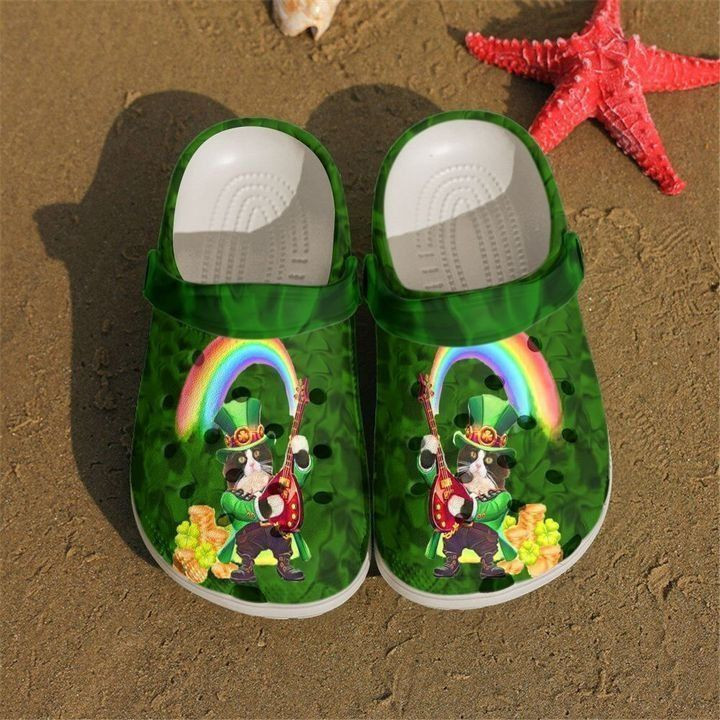 Footwearmerch Irish Cat Rainbow Rubber clog Shoes Comfy Footwear