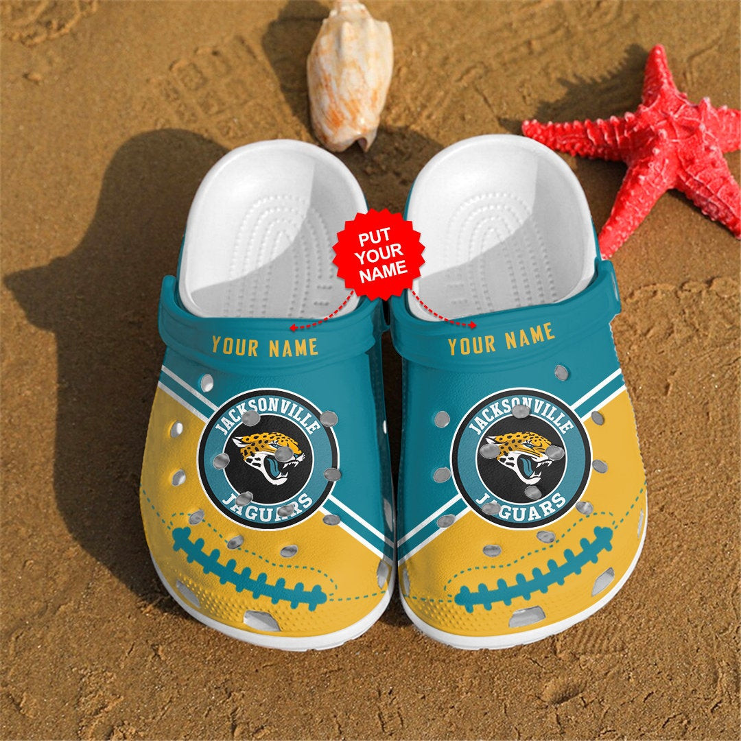 Footwearmerch Jacksonville Jaguars Personalized Custom For Nfl Fans Clog Shoes