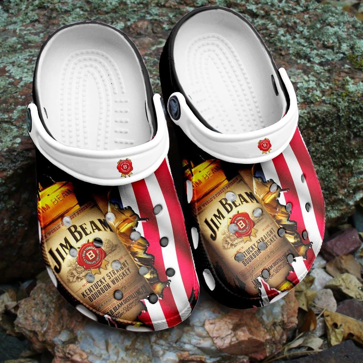 Footwearmerch Jim Beam Crocs Crocband Comfortable Shoes Clogs For Men Women