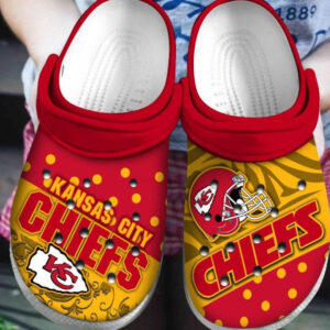 Footwearmerch Kansas City Chiefs Crocband Nfl Clog Shoes