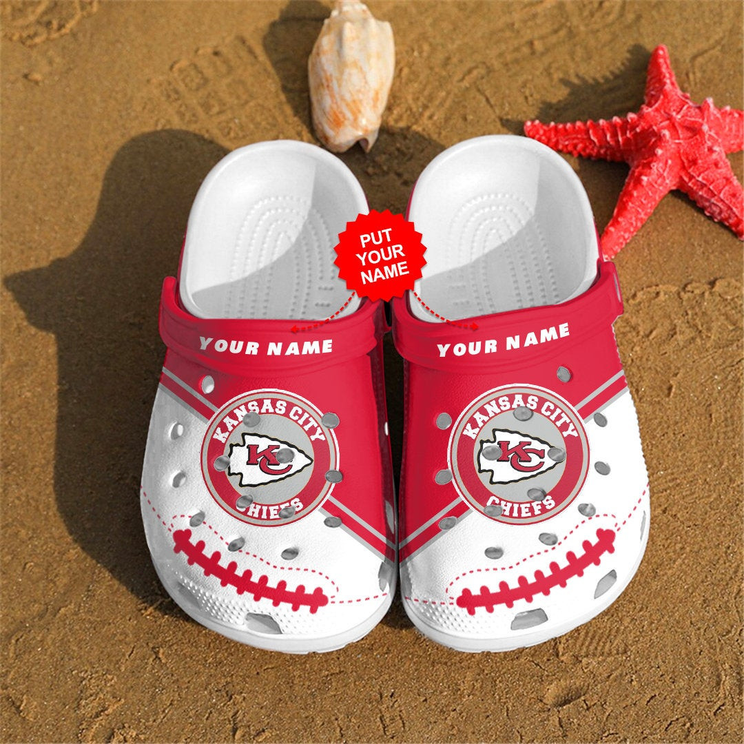 Footwearmerch Kansas City Chiefs Personalized Custom For Nfl Fans Clog Shoes