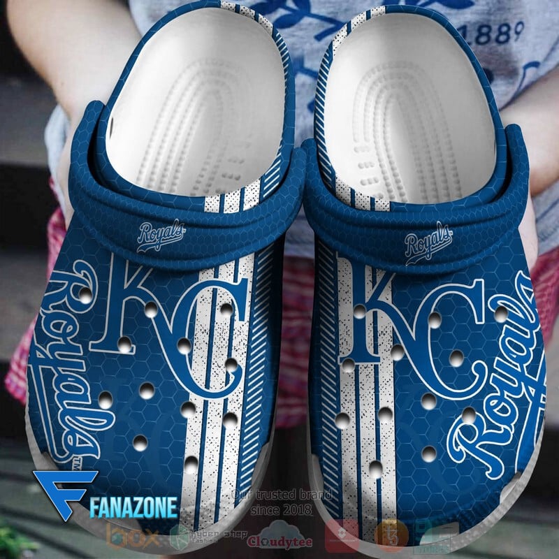 Footwearmerch Kansas City Royals MLB Sport Crocs Clogs Crocband Shoes Comfortable For Men Women and Kids