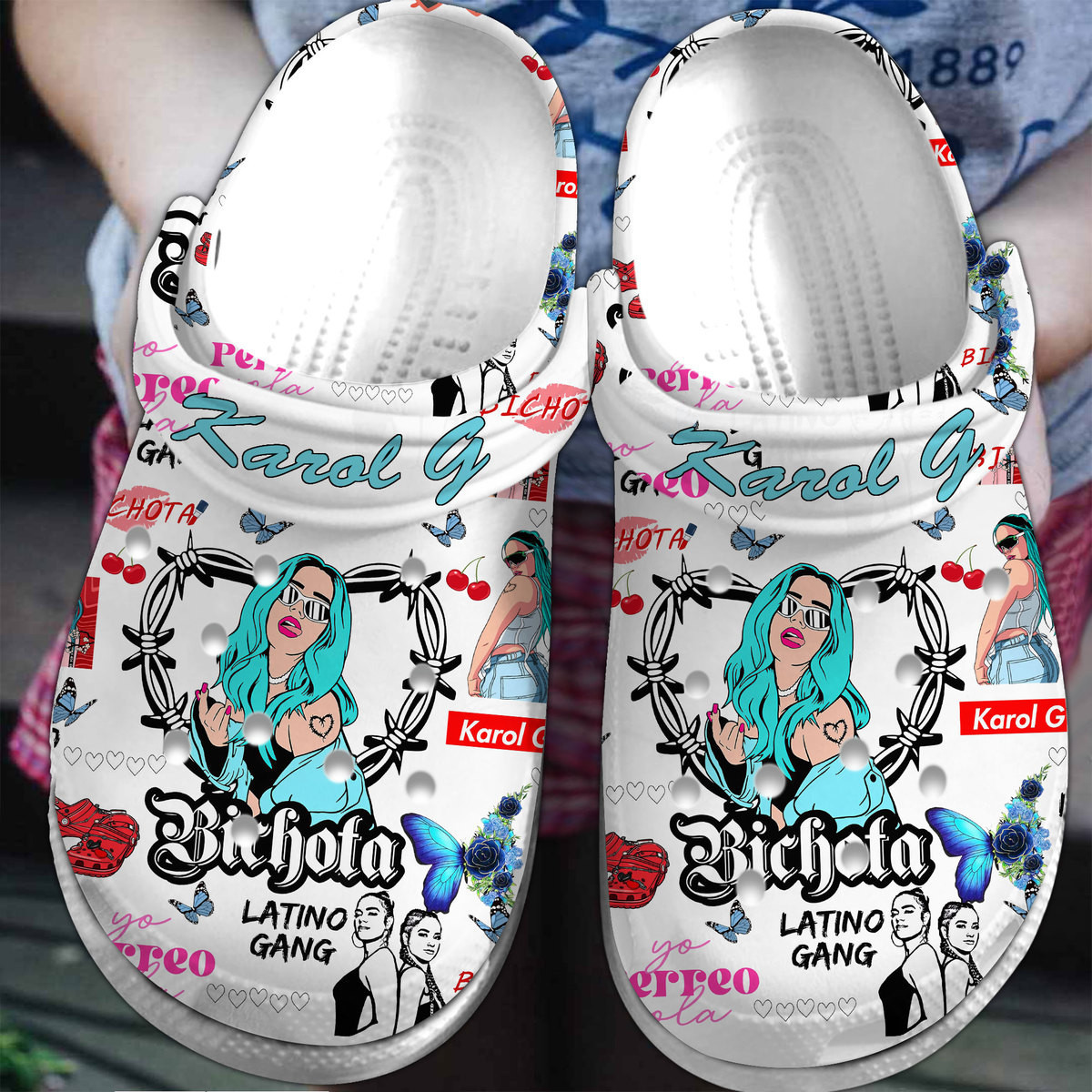 Footwearmerch Karol G Music Crocs Crocband Clogs Shoes Comfortable For Men Women and Kids