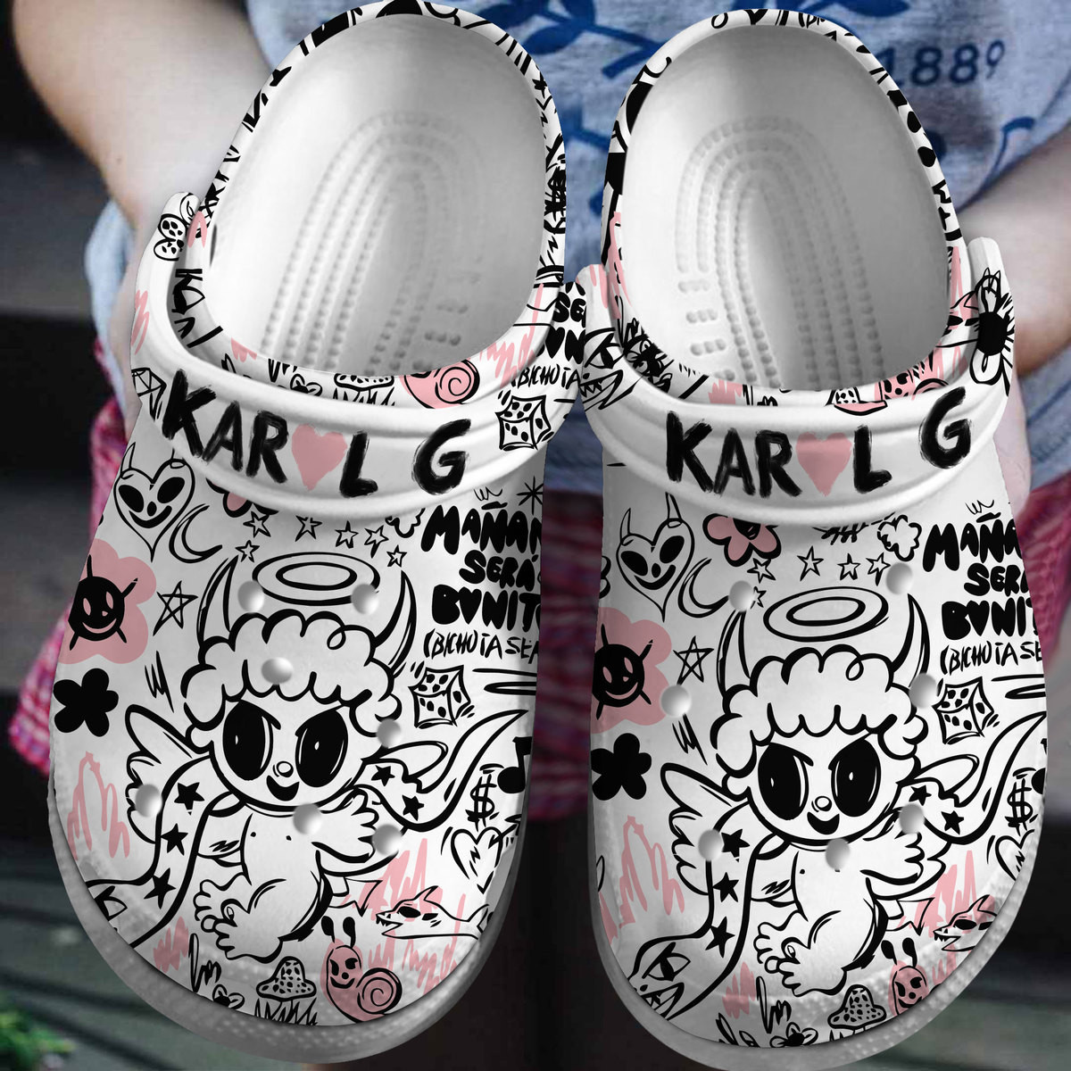 Footwearmerch Karol G Music Crocs Crocband Clogs Shoes Comfortable For Men Women and Kids