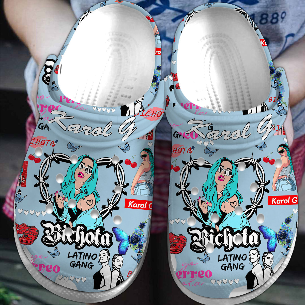 Footwearmerch Karol G Music Crocs Crocband Clogs Shoes Comfortable For Men Women and Kids