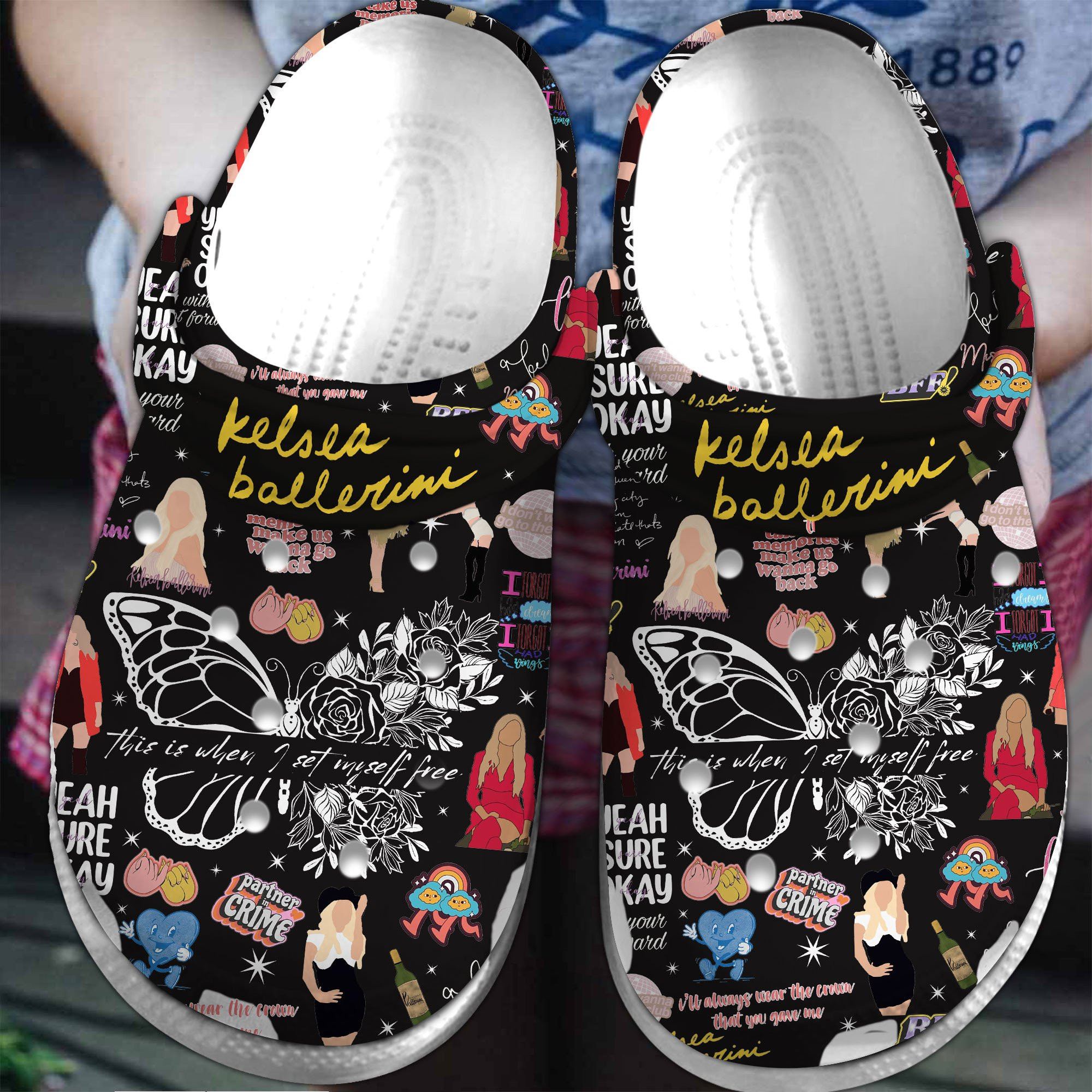 Footwearmerch Kelsea Ballerini Music Crocs Crocband Clogs Shoes Comfortable For Men Women and Kids
