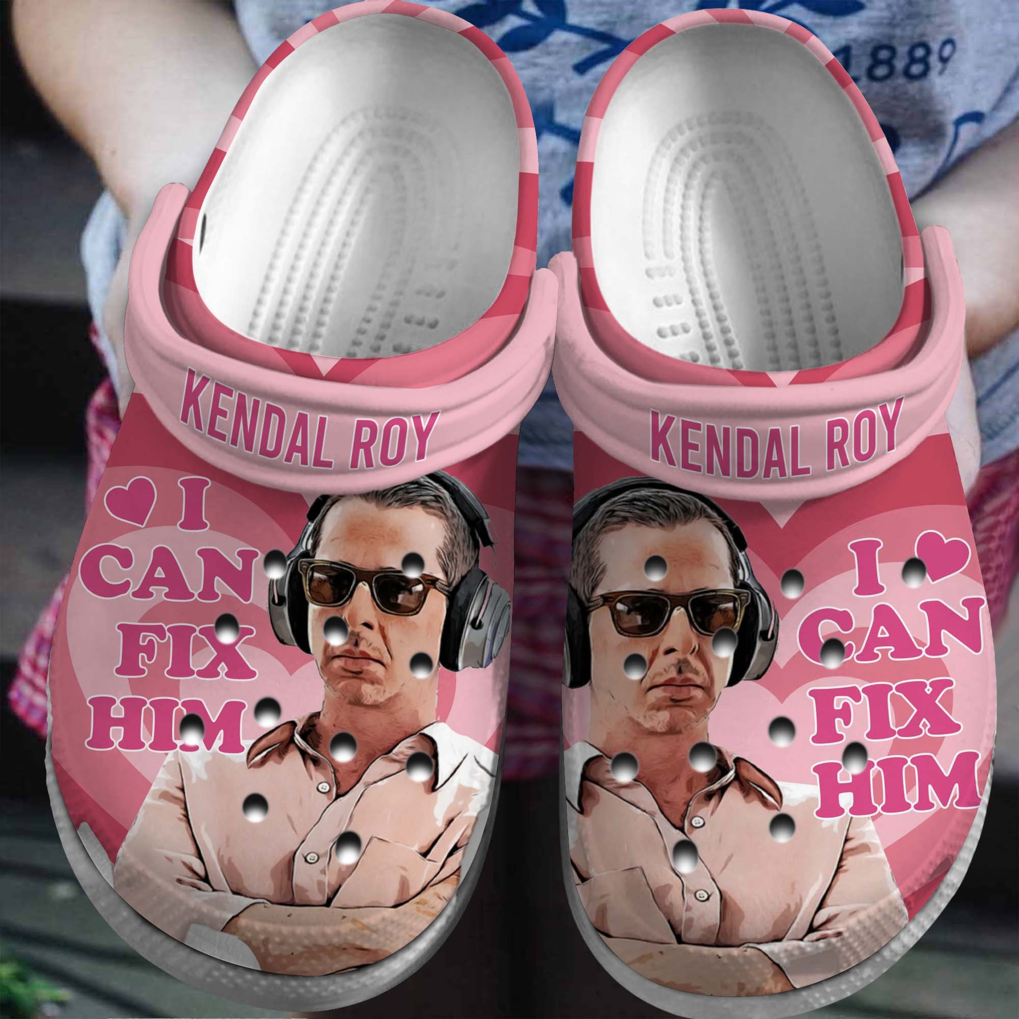 Footwearmerch Kendall Roy Actor Movie Crocs Crocband Clogs Shoes Comfortable For Men Women and Kids