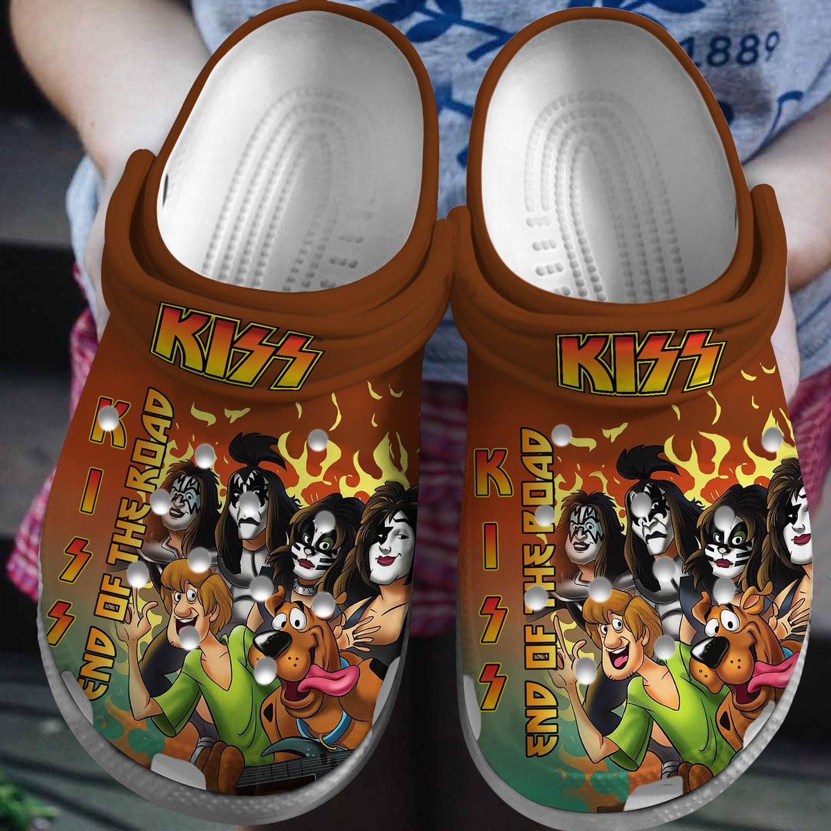 Footwearmerch Kiss Music Crocs Crocband Clogs Shoes Comfortable For Men Women and Kids