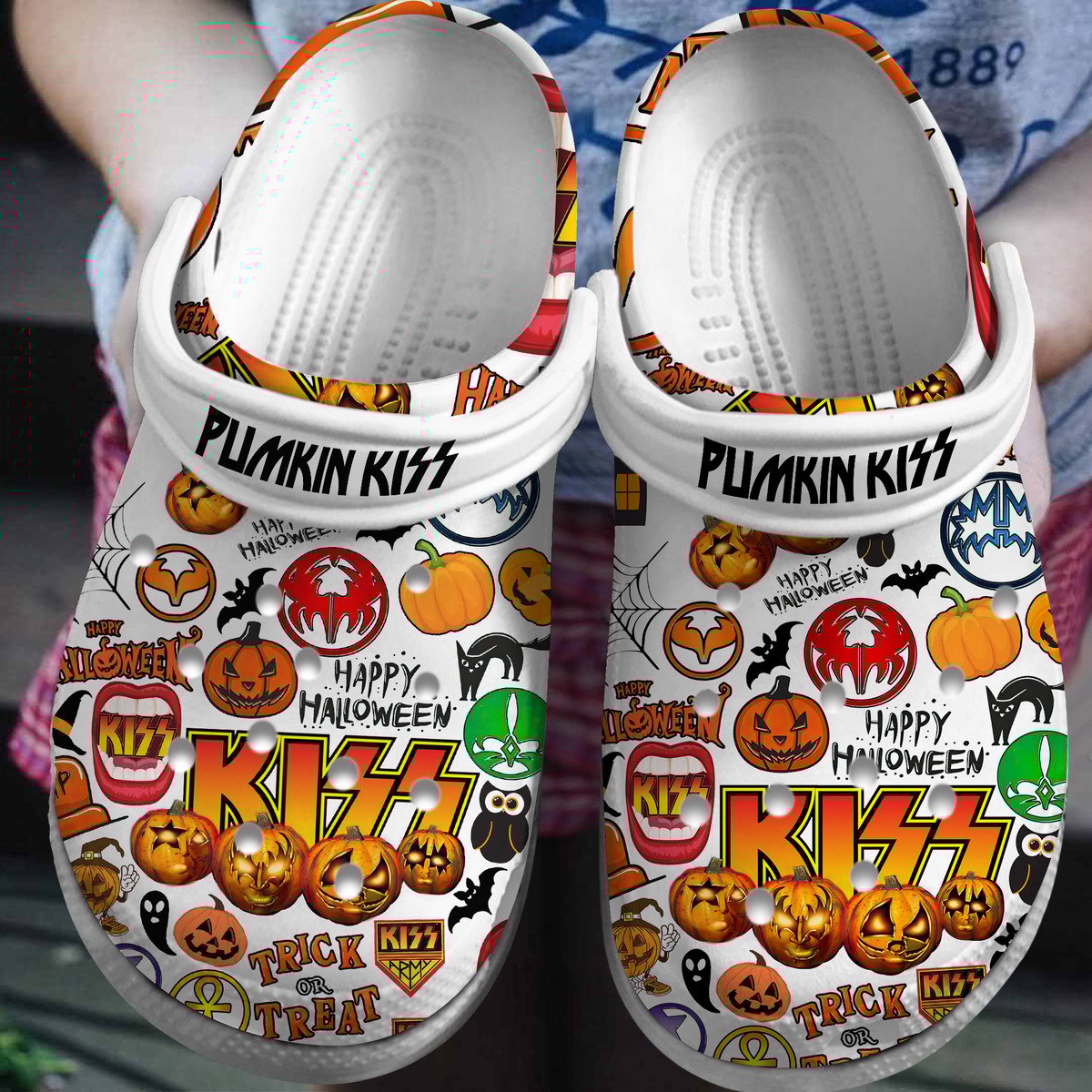 Footwearmerch Kiss Music Crocs Crocband Clogs Shoes Comfortable For Men Women and Kids