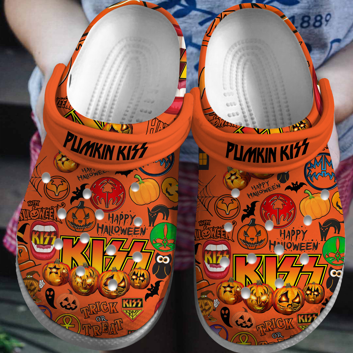 Footwearmerch Kiss Music Crocs Crocband Clogs Shoes Comfortable For Men Women and Kids
