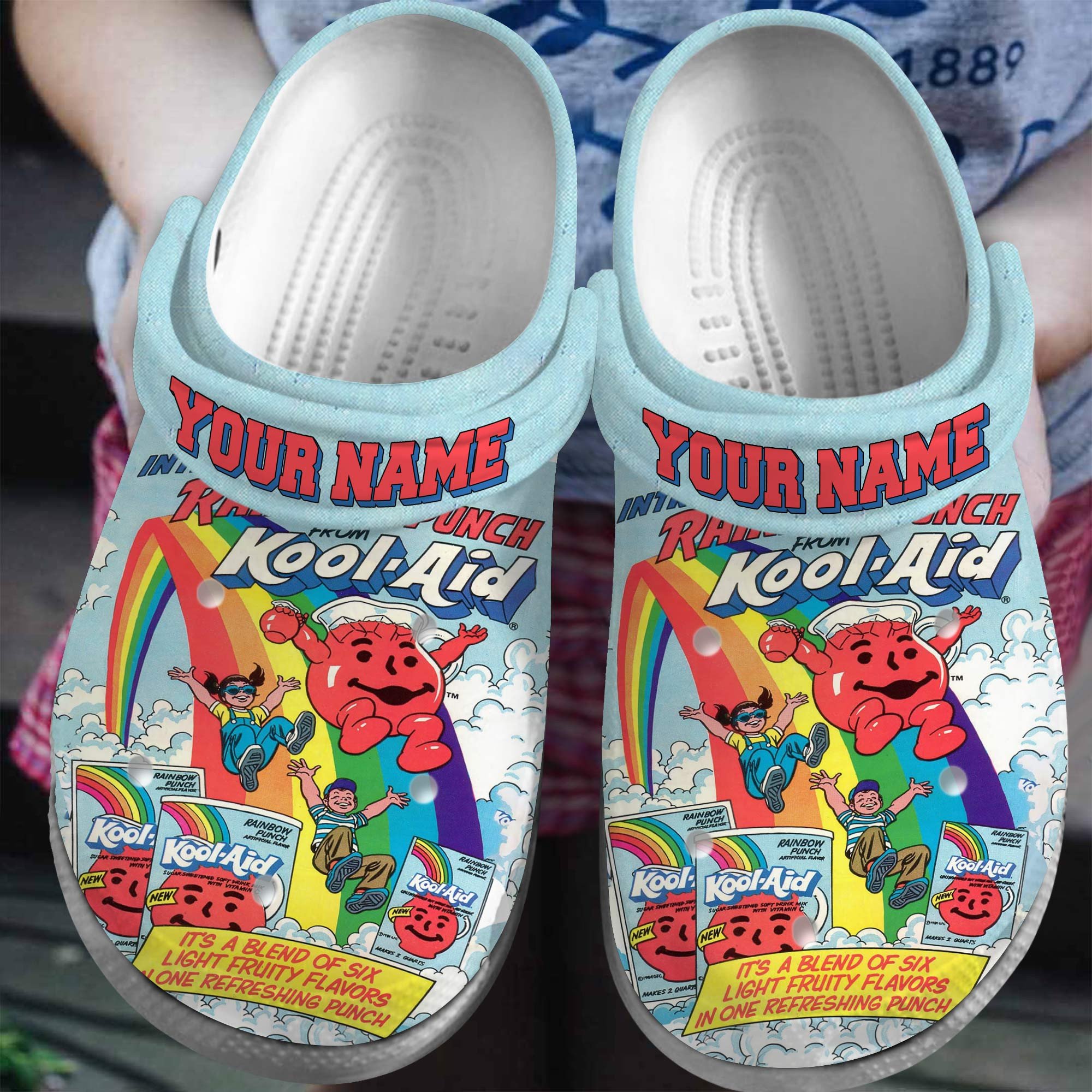 Footwearmerch Kool-Aid Drink Crocs Crocband Clogs Shoes Comfortable For Men Women and Kids