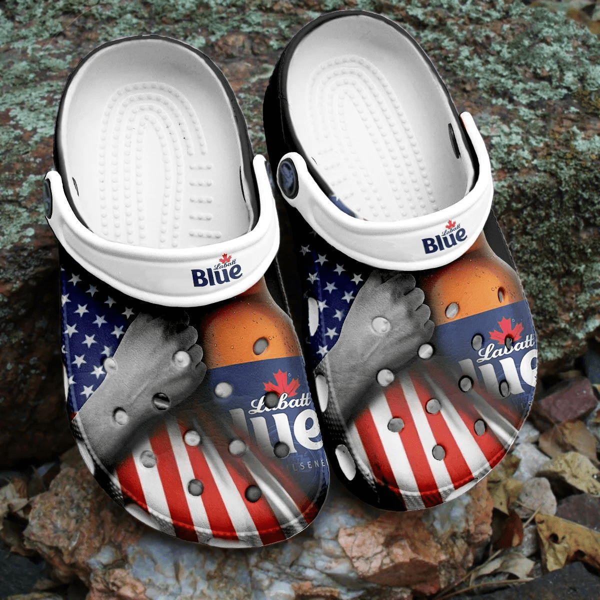 Footwearmerch Labatt Blue Beer Crocs Comfortable Crocband Clogs Shoes For Men Women