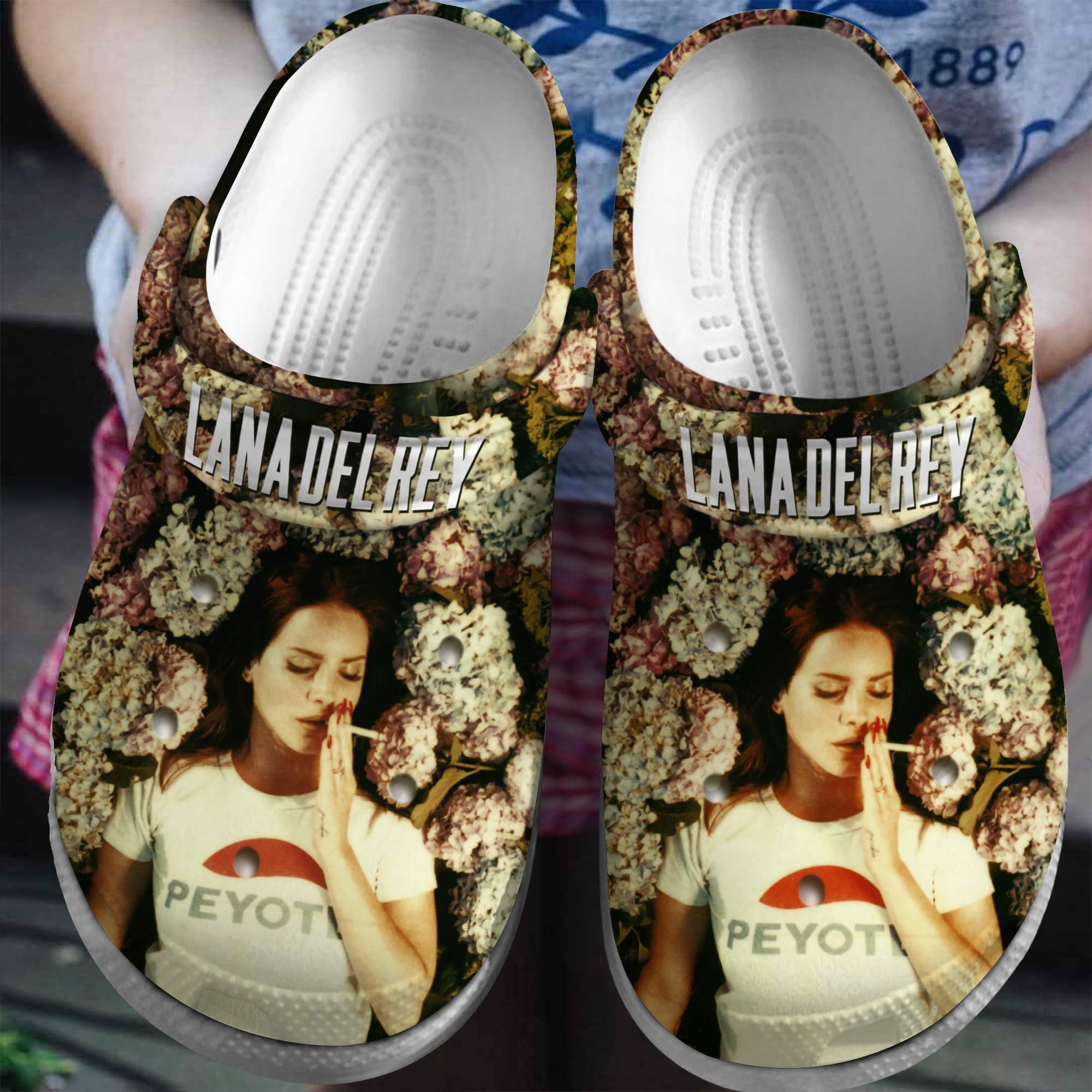 Footwearmerch Lana Del Rey Lana Del Ray Music Crocs Crocband Clogs Shoes Comfortable For Men Women and Kids
