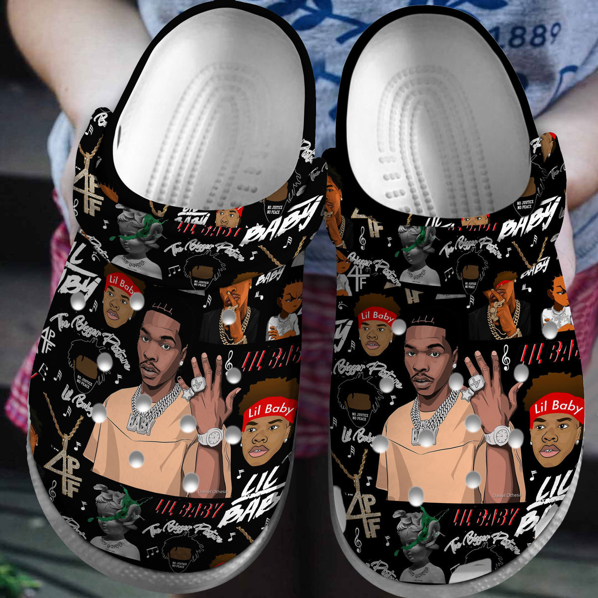 Footwearmerch Lil Baby Music Crocs Crocband Clogs Shoes Comfortable For Men Women and Kids