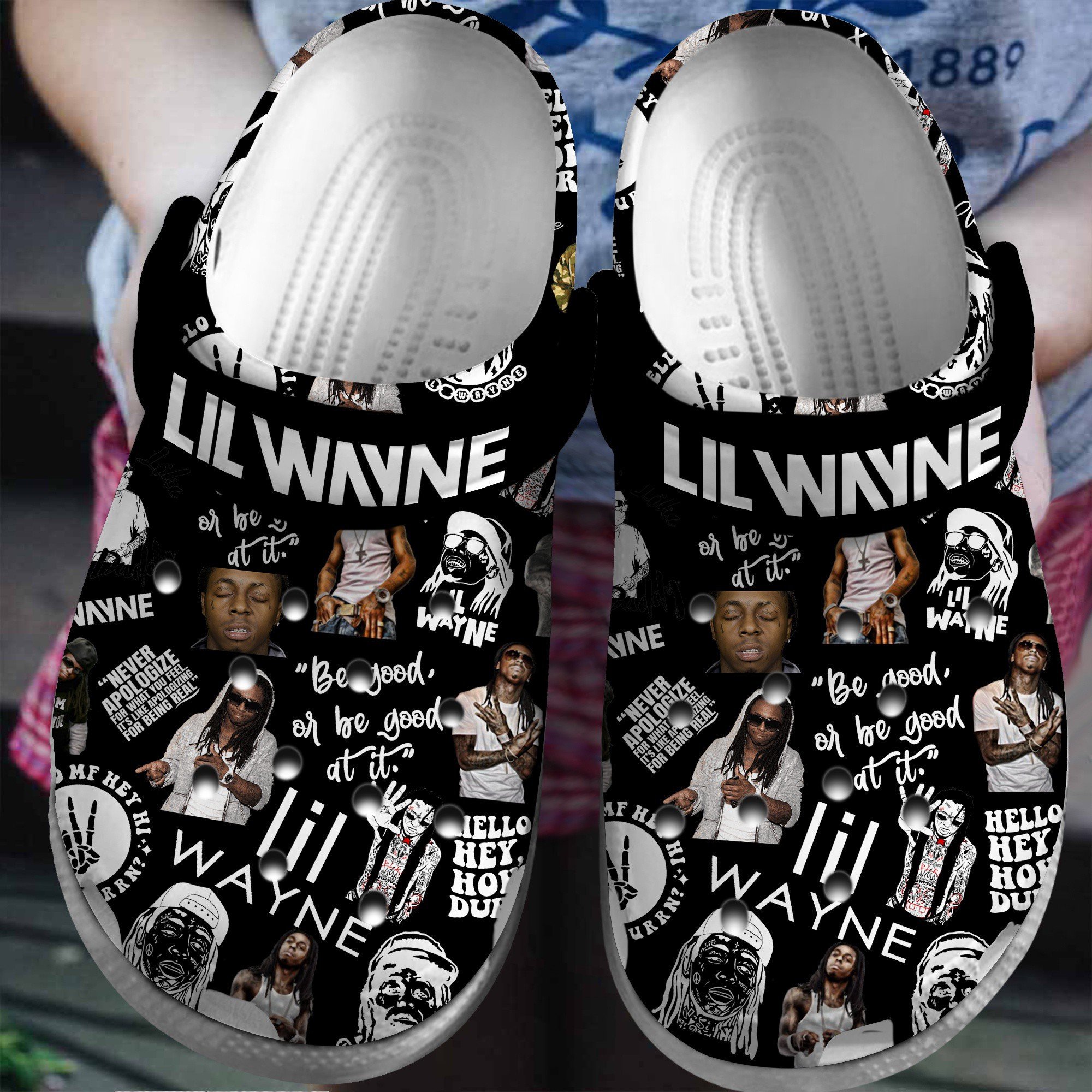 Footwearmerch Lil Wayne Music Crocs Crocband Clogs Shoes Comfortable For Men Women and Kids