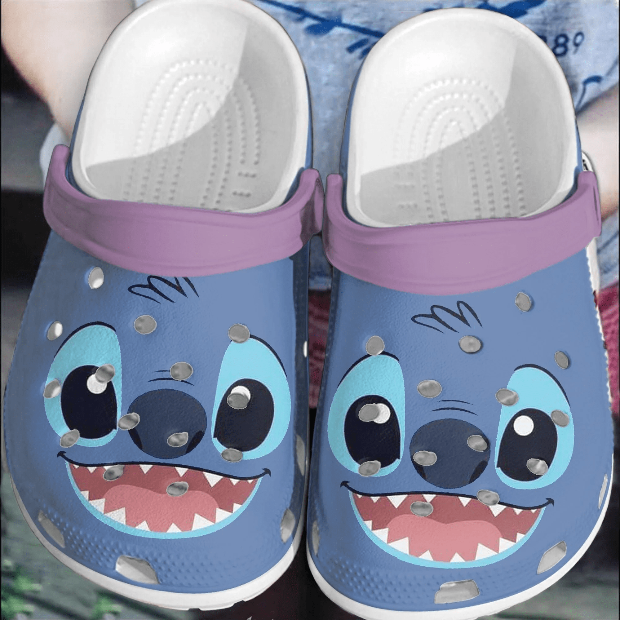 Footwearmerch Lilo And Stitch Crocs Crocband Clogs Comfortable Shoes For Men Women