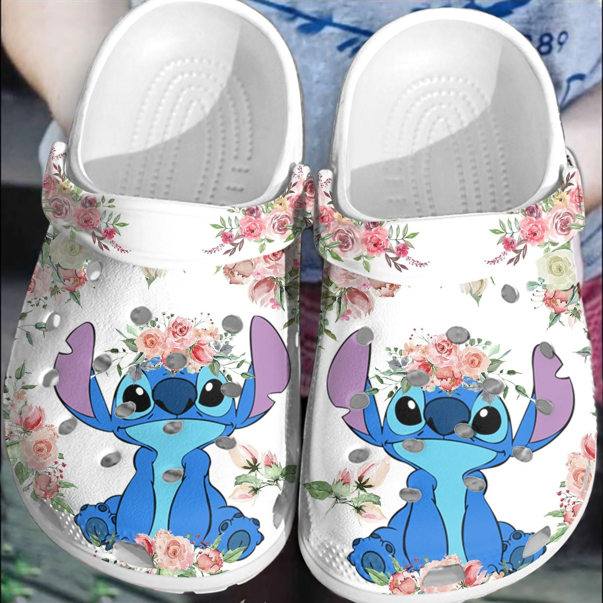 Footwearmerch Lilo And Stitch Crocs Crocband Shoes Clogs Comfortable For Men Women