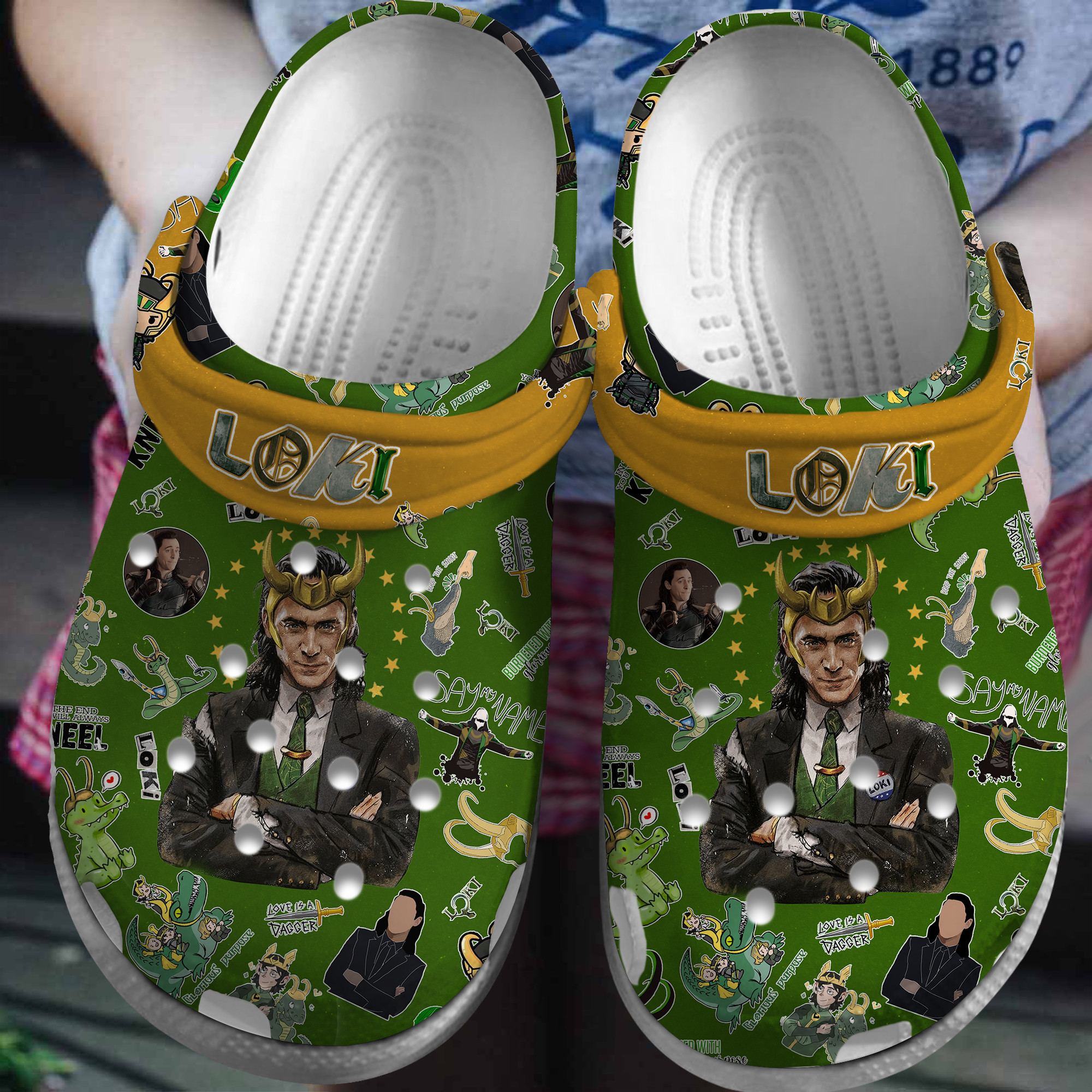 Footwearmerch Loki TV Series Crocs Crocband Clogs Shoes Comfortable For Men Women and Kids