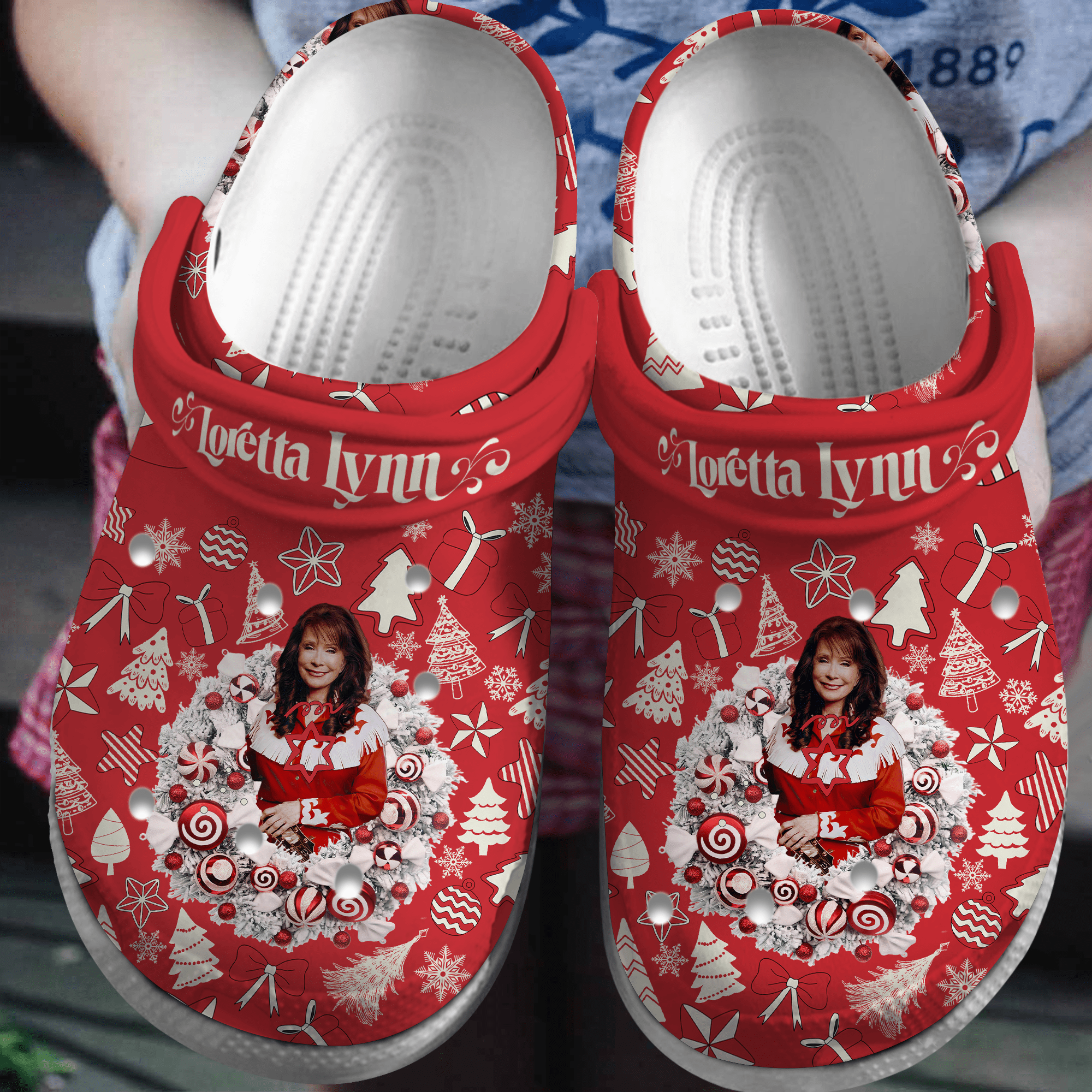 Footwearmerch Loretta Lynn Music Crocs Crocband Clogs Shoes Comfortable For Men Women and Kids