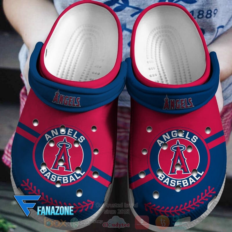 Footwearmerch Los Angeles Angels Baseball MLB Sport Crocs Clogs Crocband Shoes Comfortable For Men Women and Kids