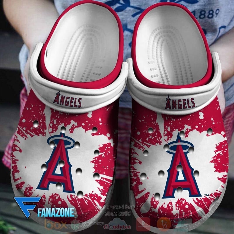 Footwearmerch Los Angeles Angels MLB Sport Crocs Clogs Crocband Shoes Comfortable For Men Women and Kids
