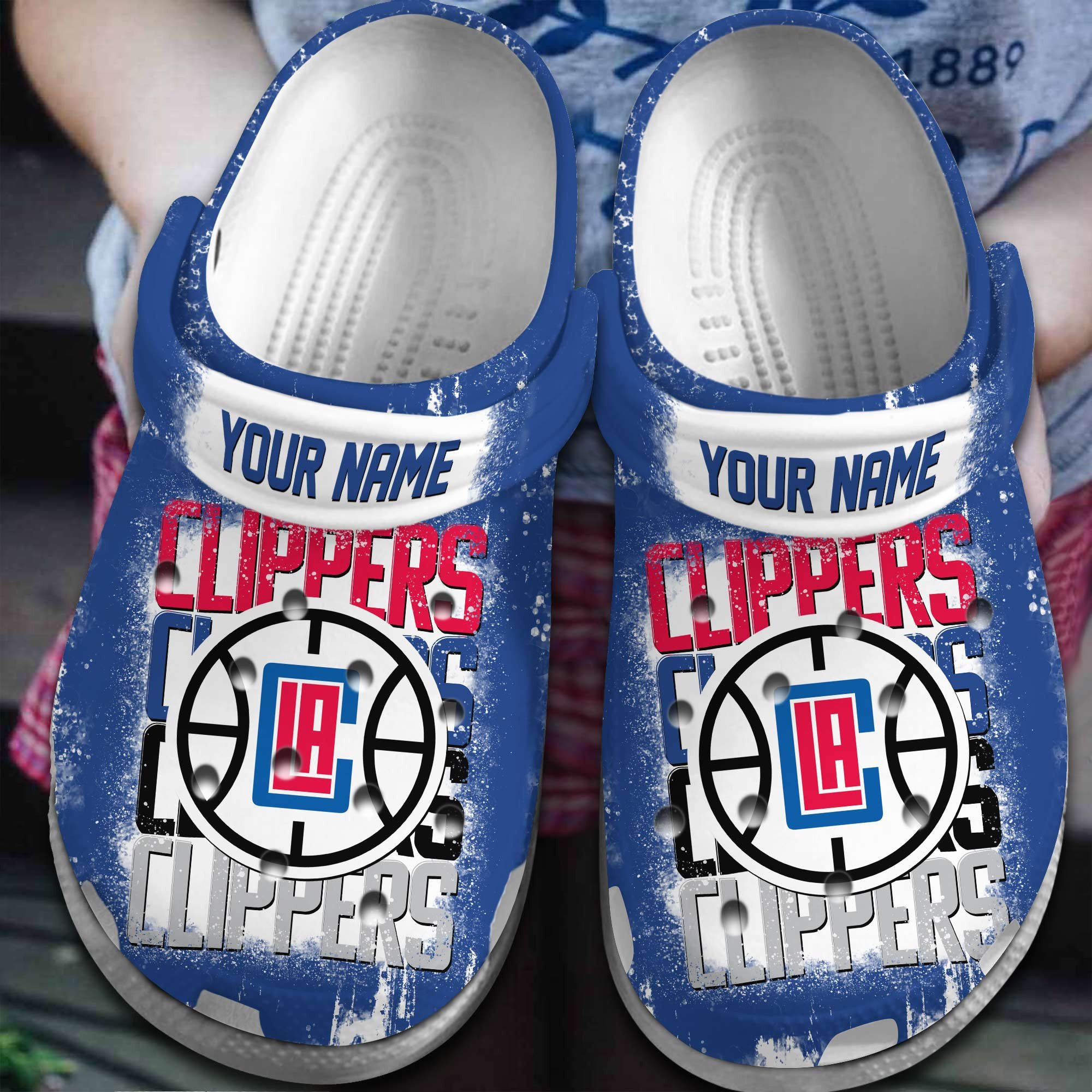 Footwearmerch Los Angeles Clippers NBA Basketball Sport Crocs Crocband Clogs Shoes Comfortable For Men Women and Kids