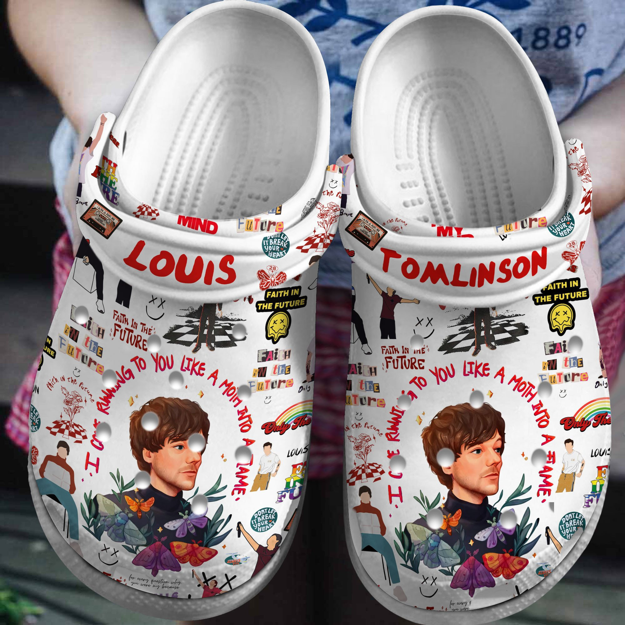 Footwearmerch Louis Tomlinson Music Crocs Crocband Clogs Shoes Comfortable For Men Women and Kids