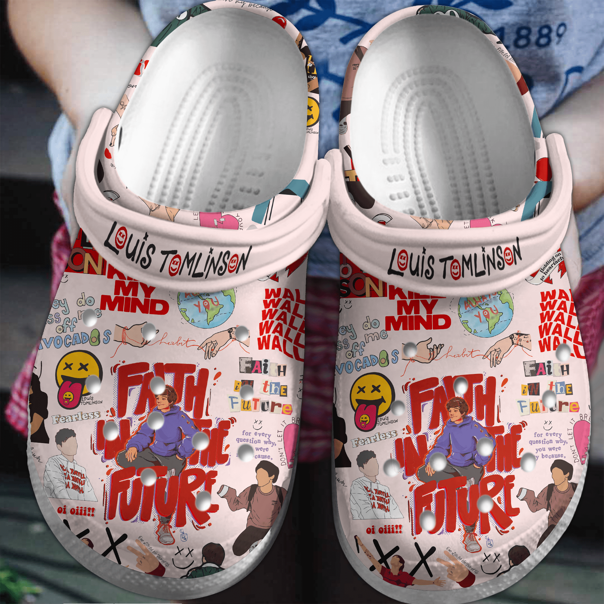 Footwearmerch Louis Tomlinson Music Crocs Crocband Clogs Shoes Comfortable For Men Women and Kids