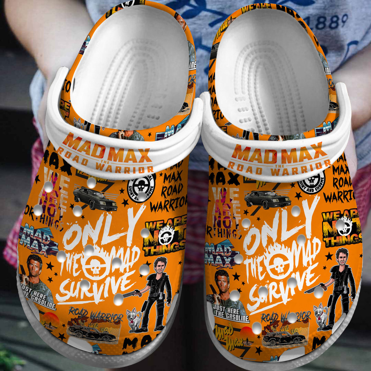 Footwearmerch Mad Max Movie Crocs Crocband Clogs Shoes Comfortable For Men Women and Kids