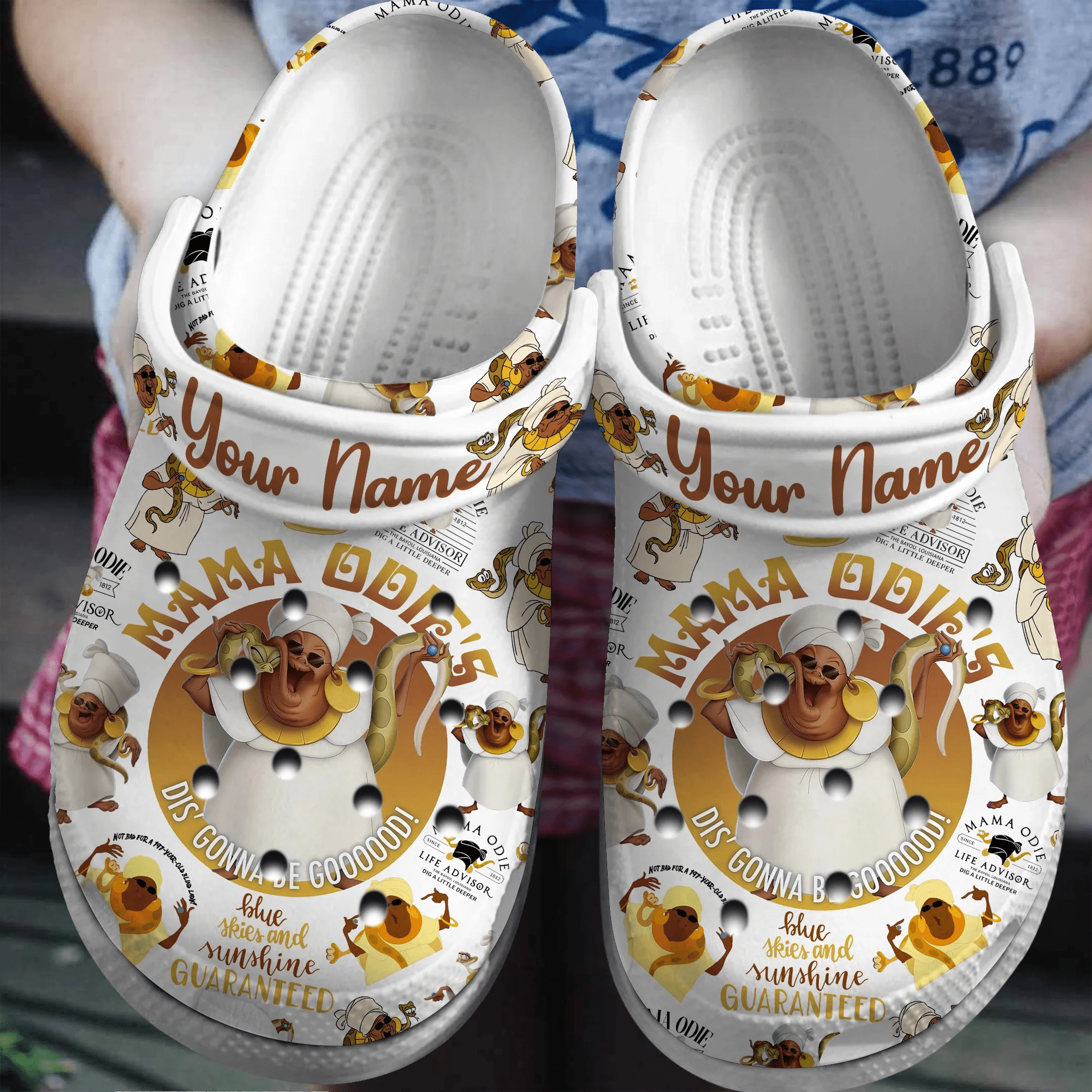 Footwearmerch mama odie Mother Day Crocs Crocband Clogs Shoes Comfortable For Men Women and Kids