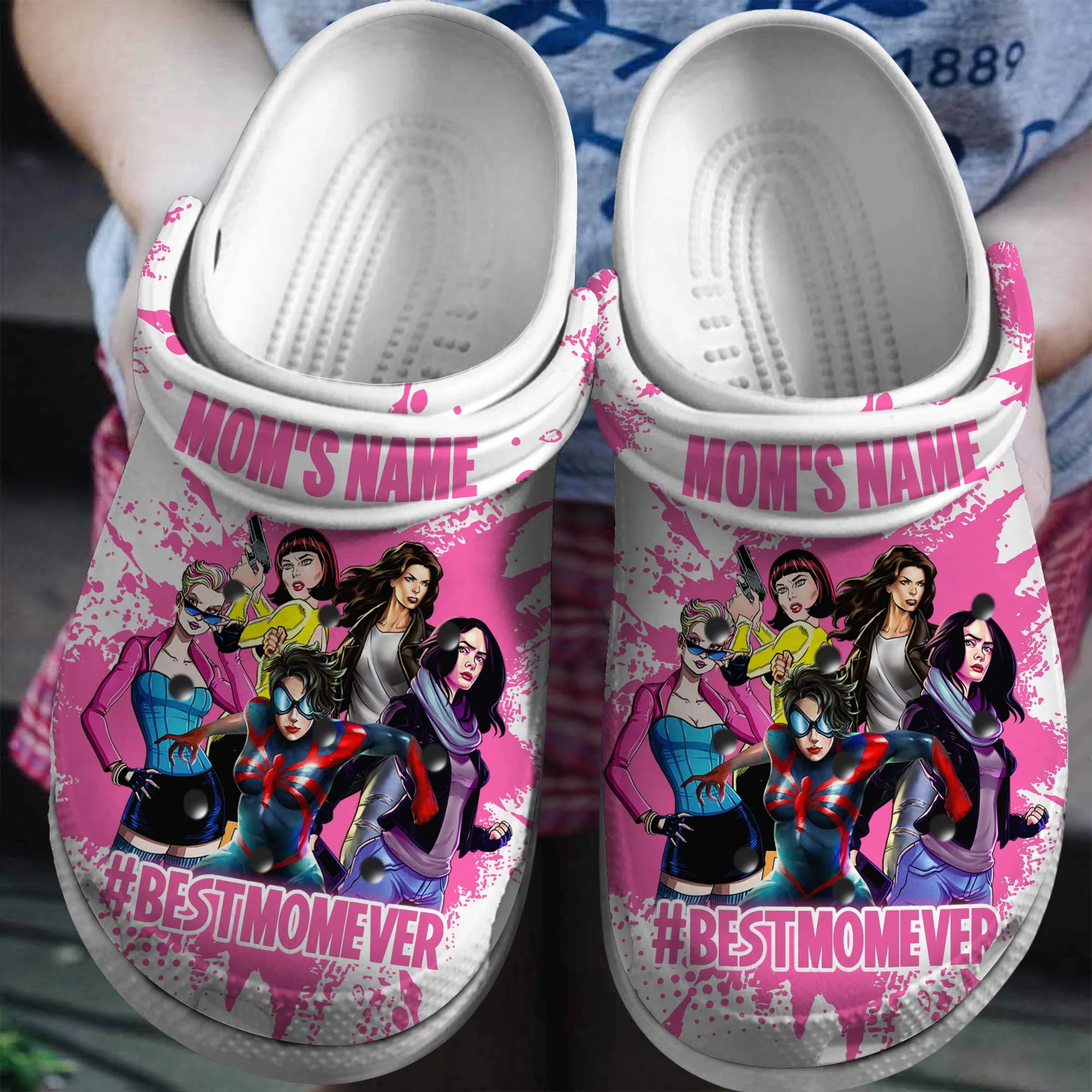 Footwearmerch marvel Mother Day Crocs Crocband Clogs Shoes Comfortable For Men Women and Kids