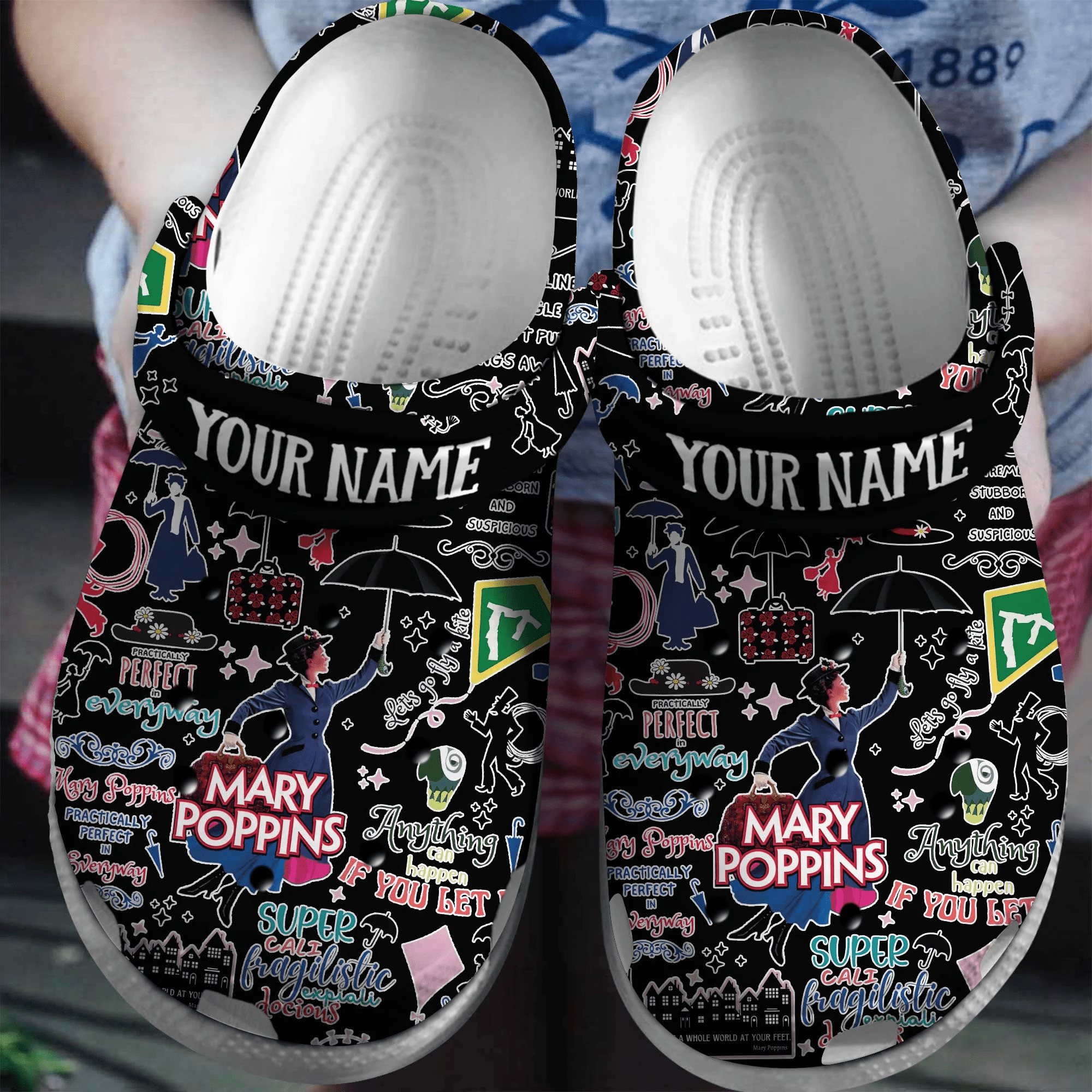 Footwearmerch mary poppins Mother Day Crocs Crocband Clogs Shoes Comfortable For Men Women and Kids