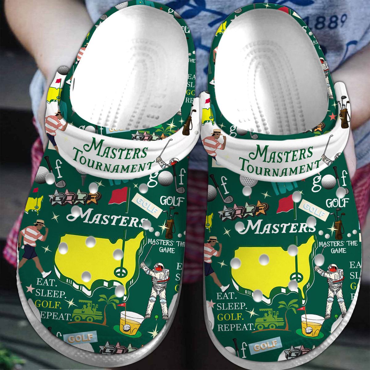 Footwearmerch Masters Tournament Sport Crocs Crocband Clogs Shoes Comfortable For Men Women and Kids
