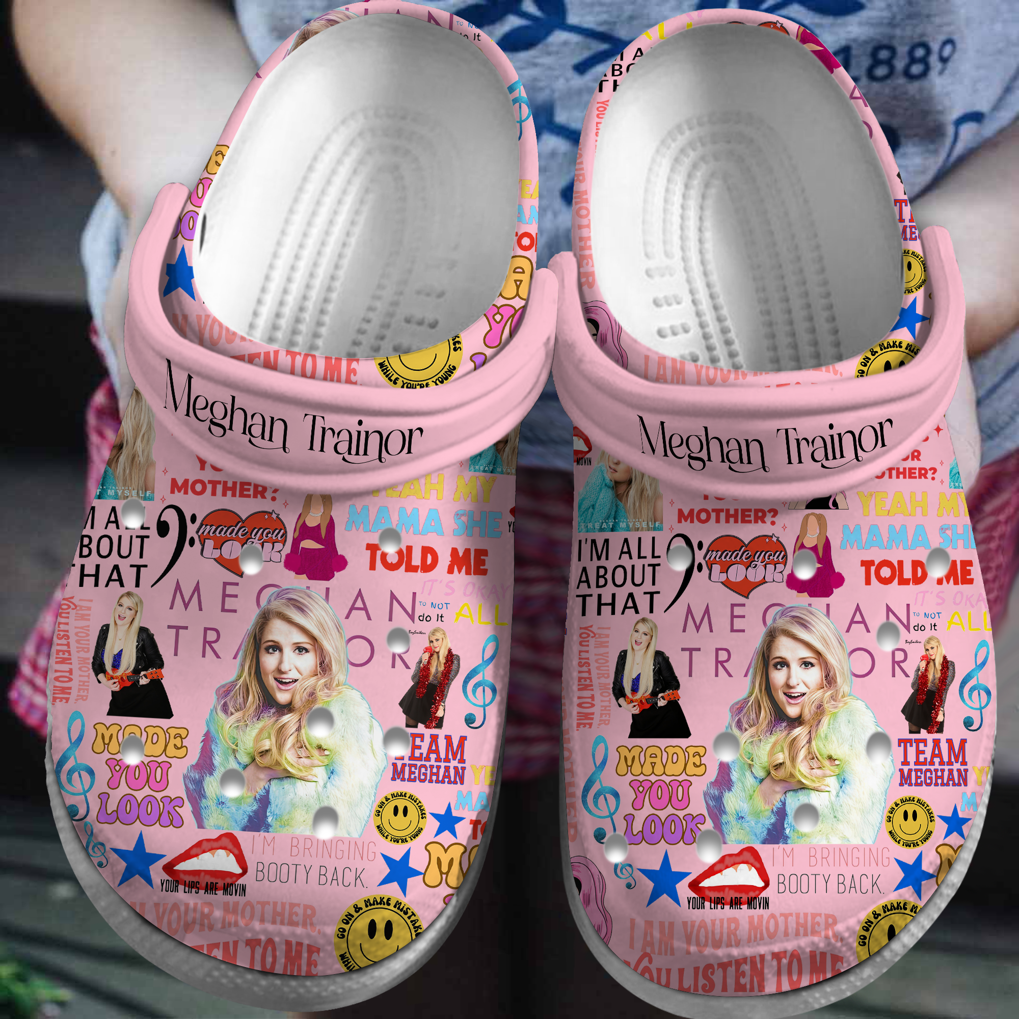 Footwearmerch Meghan Trainor Music Crocs Crocband Clogs Shoes Comfortable For Men Women and Kids