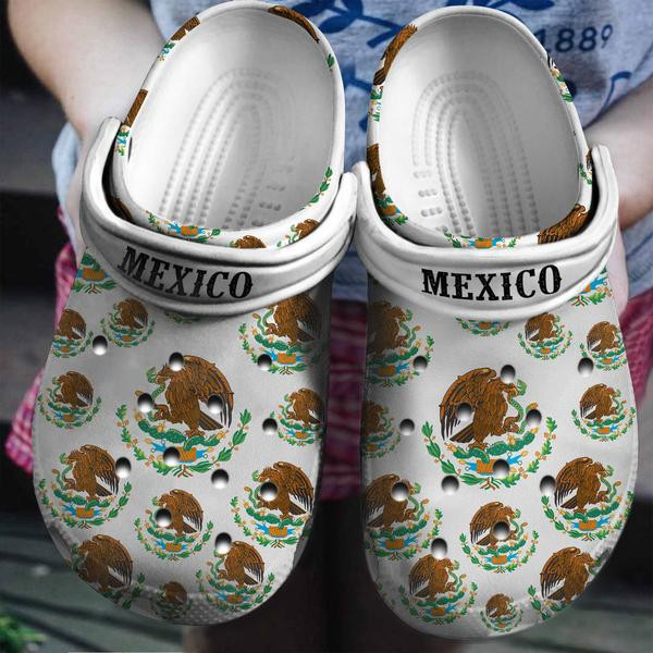Footwearmerch Mexico Symbol Gift For Fan Classic Water Rubber clog Shoes Comfy Footwear