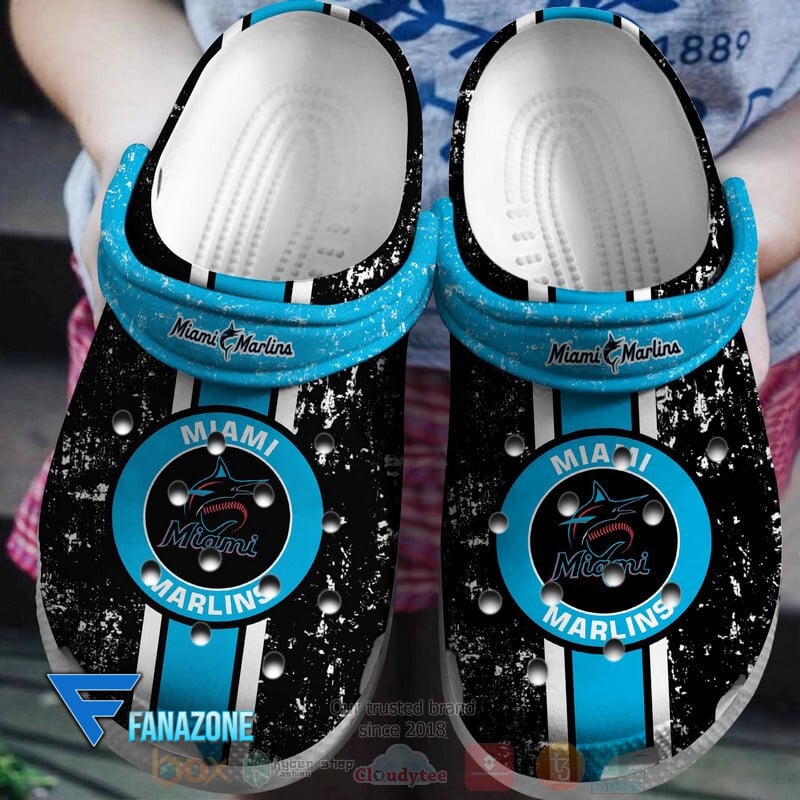 Footwearmerch Miami Marlins MLB Sport Crocs Clogs Crocband Shoes Comfortable For Men Women and Kids