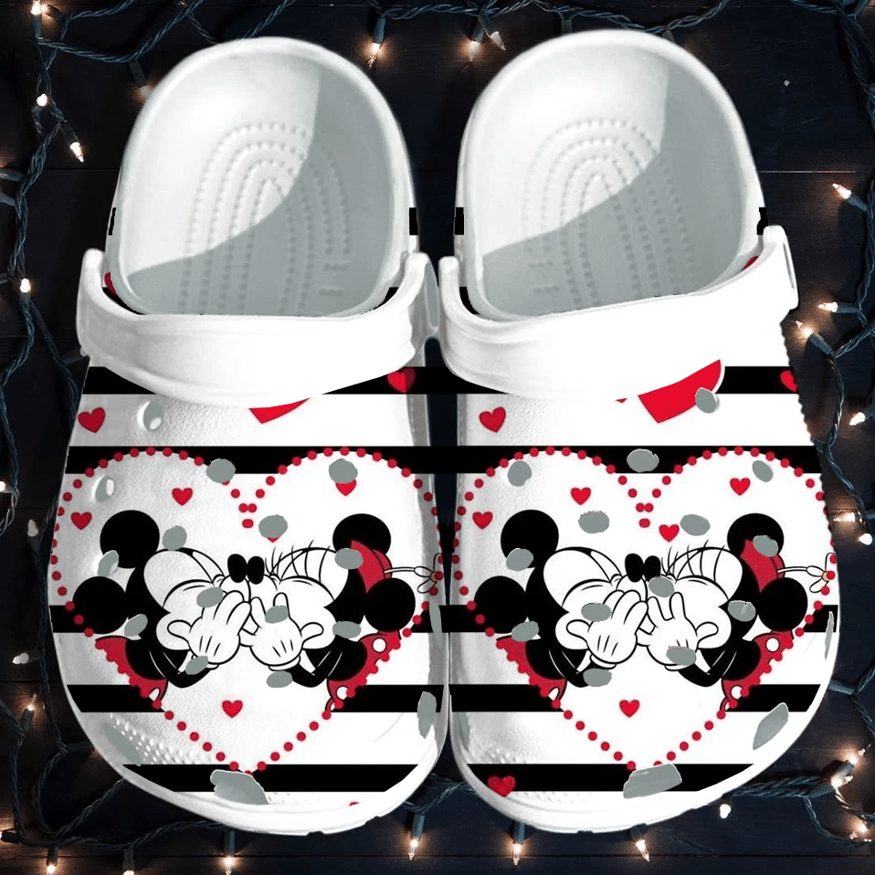 Footwearmerch Mickey & Minnie Mouse Crocs Clog Shoes