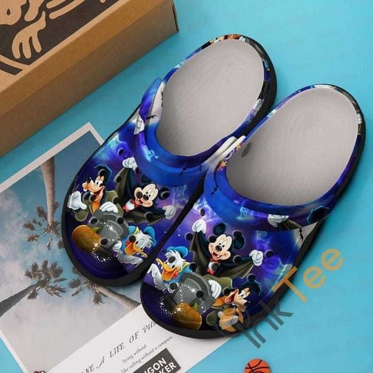 Footwearmerch Mickey Mouse And Friends Halloween Cosplay Crocs Crocband Shoes Clogs Custom Name For Men Women And Kids
