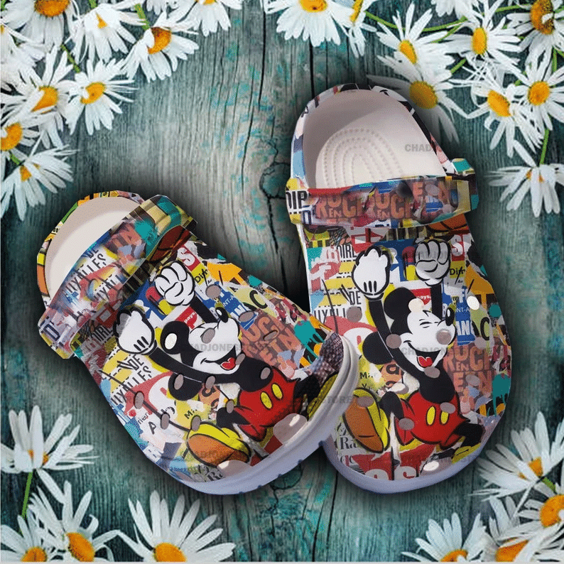 Footwearmerch Mickey Mouse Crocs Clog Shoes
