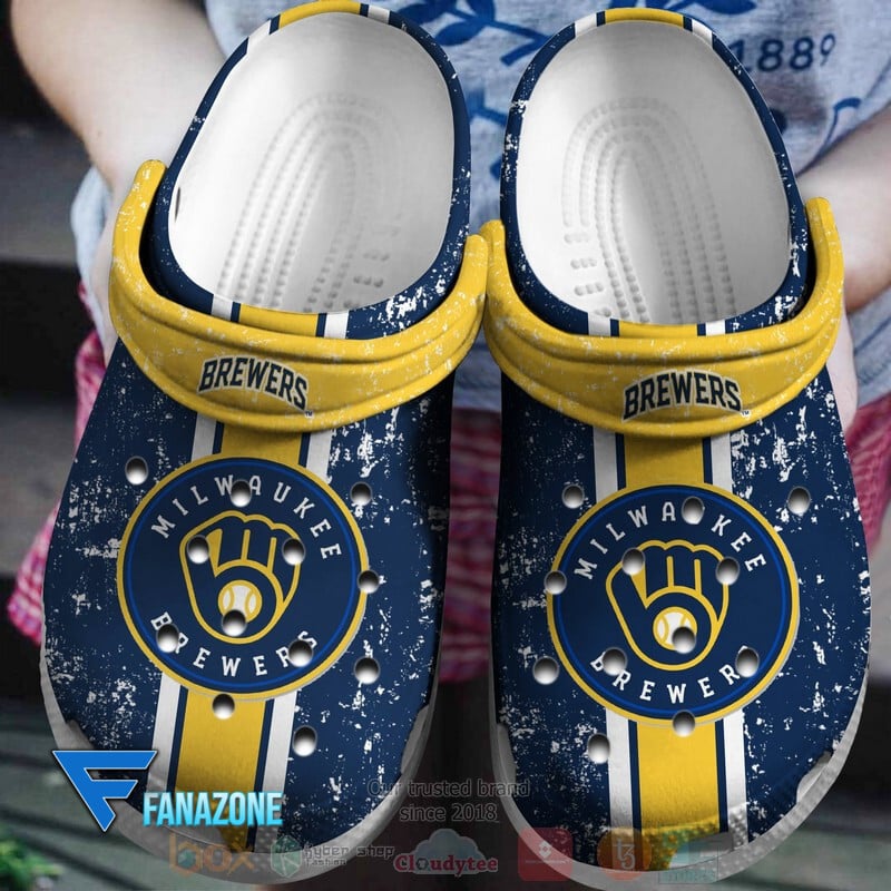 Footwearmerch Milwaukee Brewers MLB Sport Crocs Clogs Crocband Shoes Comfortable For Men Women and Kids