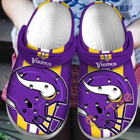 Footwearmerch Minnesota Vikings Sport Crocs Crocband Shoes Clogs Custom Name For Men Women And Kids