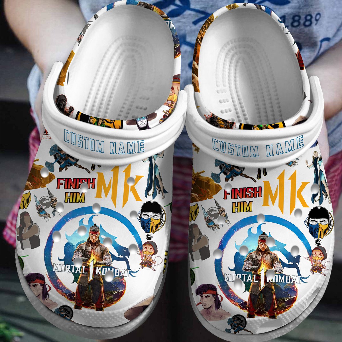 Footwearmerch Mortal Kombat Game Crocs Crocband Clogs Shoes For Men Women and Kids